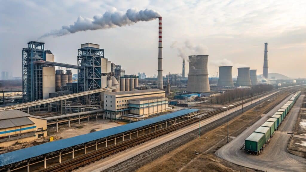 Map of China highlighting key aluminum mining and production provinces